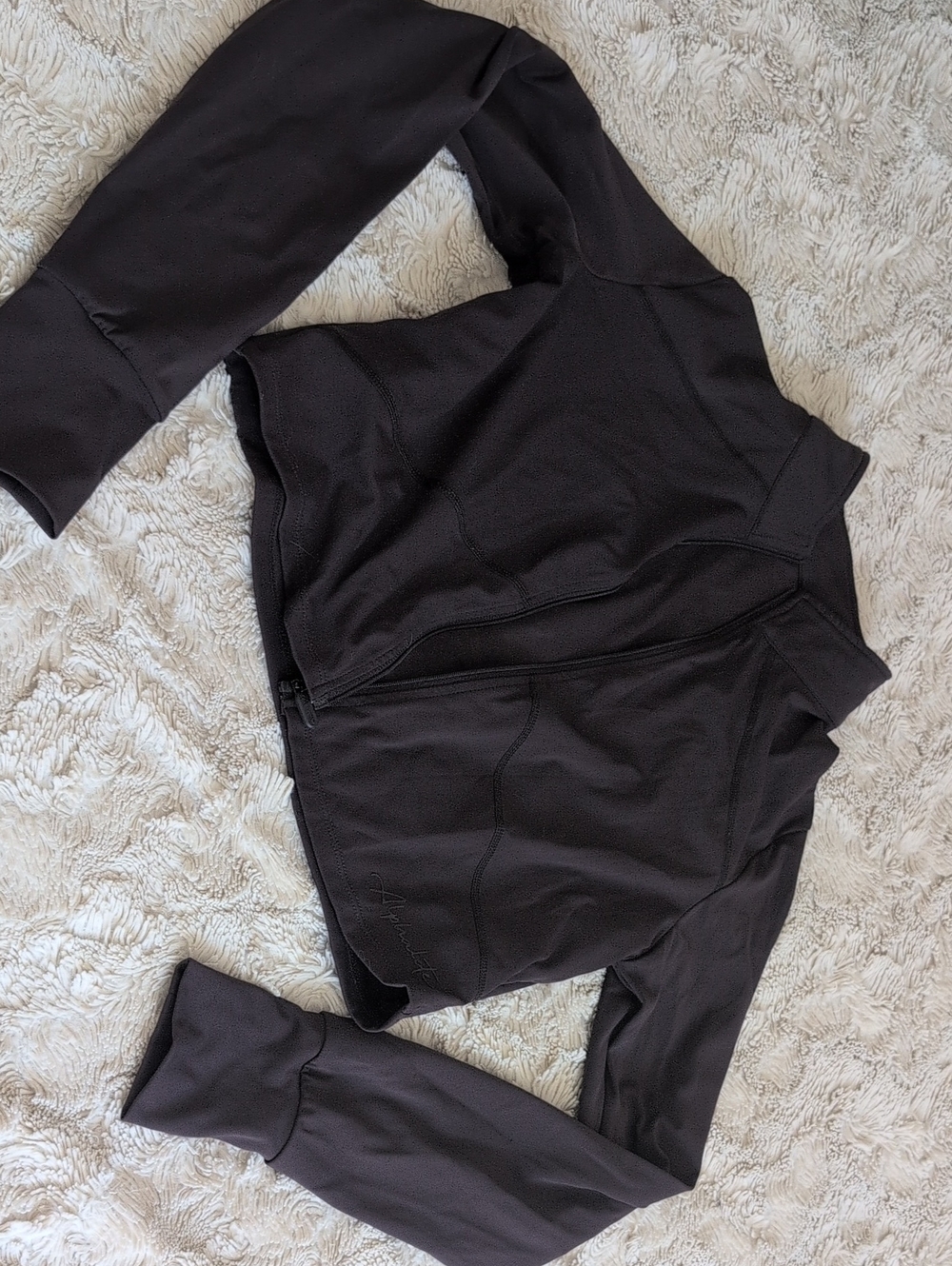 Alphalete Black Zip-Up Women's Performance Sweater